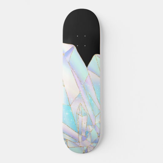 Pastel Crystal Black Skateboard Deck (Recto)