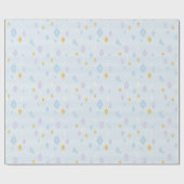 Pastel Crystal Star Pattern Cadeaupapier (Vlak)
