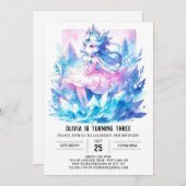 Pastel Custom Prinses Verjaardag Kaart (Voorkant / Achterkant)