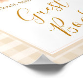 Pastel Cutie Pie En vichy Baby shower Livre d'or (Coin)