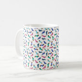 Pastel Dachshunds Café Mug (Devant gauche)