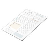 Pastel Dagelijkse Planner Notitieblok (Schuin)