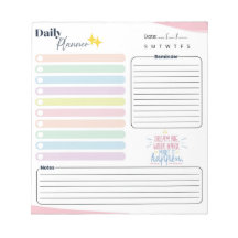 Pastel Dagelijkse Planner - Takenlijst, herinnerin