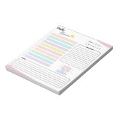 Pastel Daily Planner - To do list, reminder & note Notitieblok (Gedraaid)