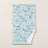 Pastel Daisy Flower Garden Pattern Bad Handdoek (Handdoek)