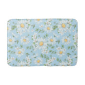 Pastel Daisy Flower Garden Pattern Badmat (Voorkant)