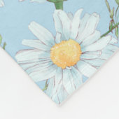 Pastel Daisy Flower Garden Pattern Fleece Deken (Hoek)