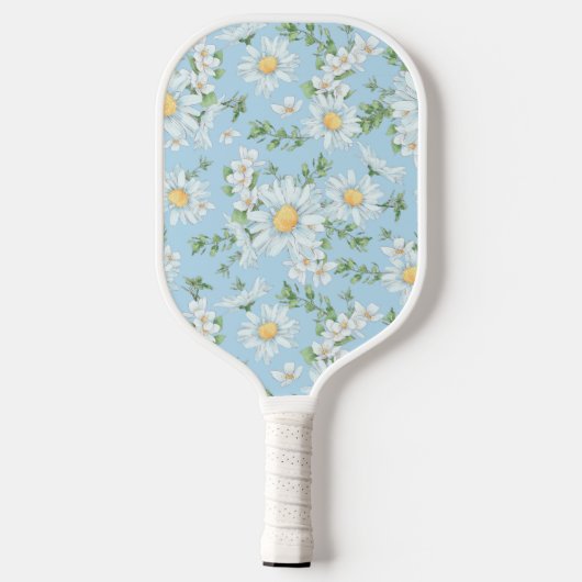 Pastel Daisy Flower Garden Pattern Pickleball Paddle (Achterkant)