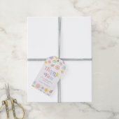 Pastel Daisy Flower Verjaardag Cadeaulabel (Met Touw)