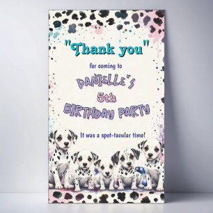 Pastel Dalmatian Spot-taculair Bedankt Rechthoekige Sticker