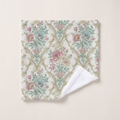 Pastel Damask Bath Towel Romantic Victorian Style (Gant de toilette)