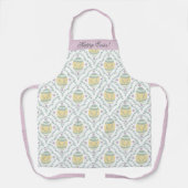 Pastel Damask Easter Eggs Pattern Schort (Voorkant)