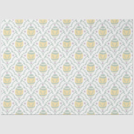 Pastel Damask Easter Eggs Pattern Tissuepapier