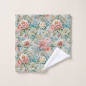 Pastel Damask Towels Rococo Elegance for Bath (Gant de toilette)