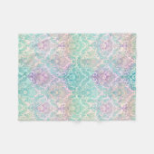 Pastel damast fleece deken (Voorkant (Horizontaal))