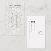 PASTEL DE LA CARTE D'ÉCRAN FLORALE BLANCHE DE L'ÉT (Devant / Derrière)