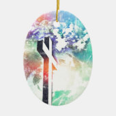 Pastel de la Croix-Sainte Ornement de Noël dénudé (Devant)