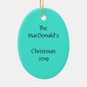 Pastel de la Croix-Sainte Ornement de Noël dénudé (Dos)