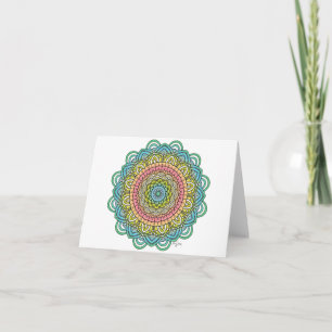 Pastel Defleur Mandala Kaart