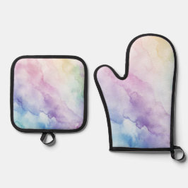 Pastel Delight Keukenset Ovenwant & Pannenlap Set