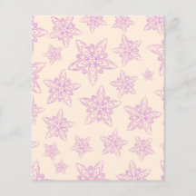 Pastel Design Scrapbook Paper - Paarse Floral