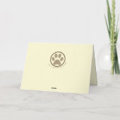 Pastel Dessin Chocolat Lab Carte de voeux (Dos)