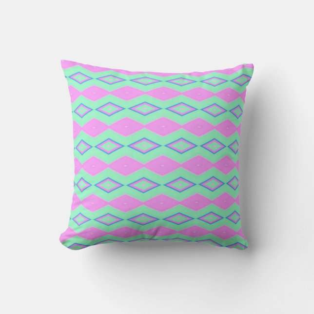 Pastel Diamanten Kussen (Voorkant)