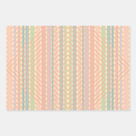  Pastel Diamond Patroon Inpakpapier Vel (Voorkant)