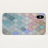 Pastel Diamond Pattern Mermaid Blue Green Roze Case-Mate iPhone Case (Achterkant (horizontaal))