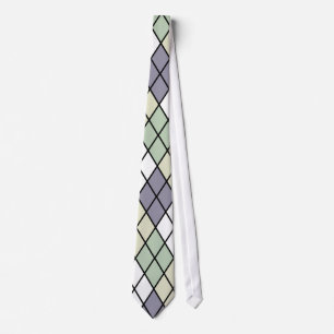 Pastel Diamonds Argyle Stropdas