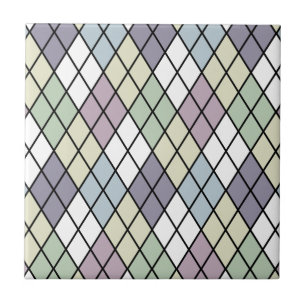 Pastel Diamonds Argyle Tegeltje