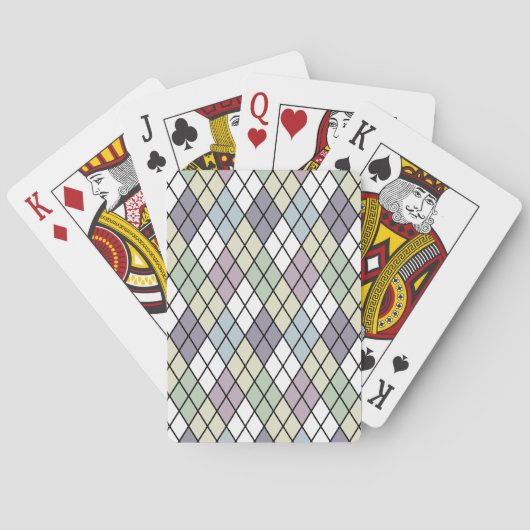 Pastel Diamonds Pokerkaarten (Achterkant)