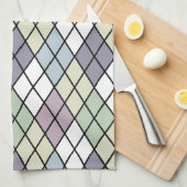 Pastel Diamonds Theedoek (Quarter Fold)