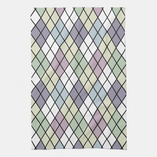 Pastel Diamonds Theedoek (Verticaal)