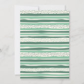 Pastel Dinosaur Jongen Eerste Verjaardagsfeestje Kaart (Achterkant)