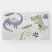 Pastel Dinosaur Spandoek (Horizontaal)