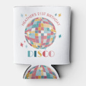Pastel Disco Ball Verjaardagsfeestje Custom Blikjeskoeler (Voorkant)