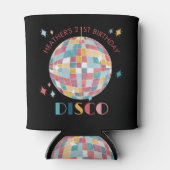 Pastel Disco Ball Verjaardagsfeestje Custom Blikjeskoeler (Achterkant)