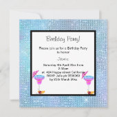 PASTEL DISCO COCKTAIL ANNIVERSAIRE INVITATION À LA (Devant)