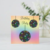 PASTEL DISCO THEME PARTY INVITATION (Debout devant)