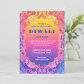 Pastel Diwali Elegance Kaart (Staand voorkant)