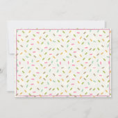 Pastel Donut Anniversaire Fête Photo Invitation (Dos)