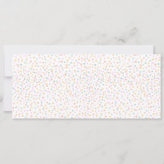 Pastel Dot Baby-sitting Carte cadeau (Dos)
