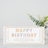 Pastel Dot Bonne Carte Cadeau Anniversaire (Debout devant)