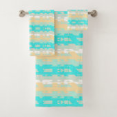 Pastel doux Turquoise Beige moderne Motif du Ciel (En situation)