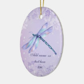Pastel Dragonfly Keramisch Ornament (Links)