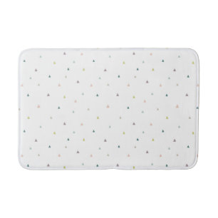 Pastel Driehoek Doodle Patroon Badmat