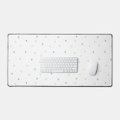 Pastel Driehoek Doodle Patroon Bureaumat (Keyboard & Muis)