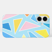 Pastel driehoeken op Bord blauw Case-Mate iPhone Case (Achterkant (horizontaal))