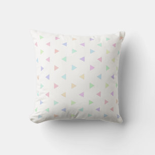 Pastel Driehoekjes Patroon Meerkleurig Kussen